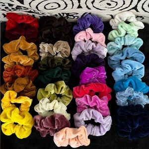 34 pack  ~  VELVET SCRUNCHIES
